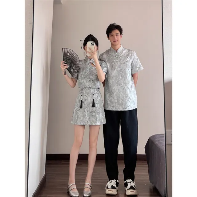 Summer New Suit Variegated Cheongsam Women's Short Sleeve Women'S Suit - Shop at LoveMi