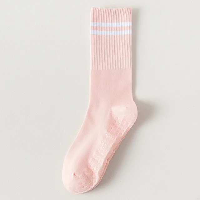 Sports Stripes Breathable To Avoid Slippery Socks For Running Pink - Shop at LoveMi