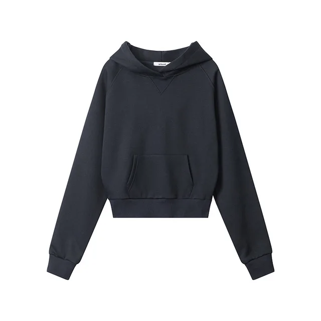 American Autumn Winter Sweater Hooded New Loose Leisure Pullover Sapphire Blue - Shop at LoveMi
