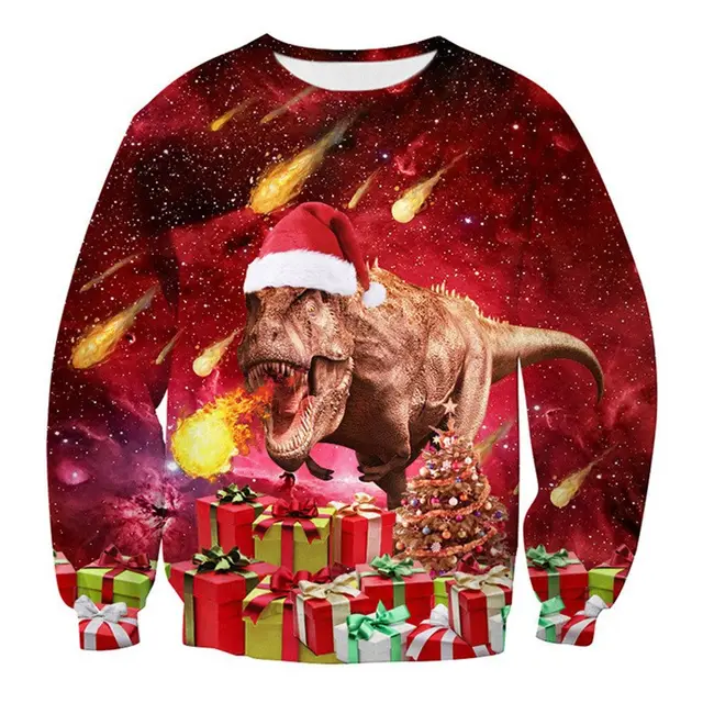 Christmas Clothing Men's And Women's Printed Round Neck Sweater Wy18 Sdyw09 - Shop at LoveMi