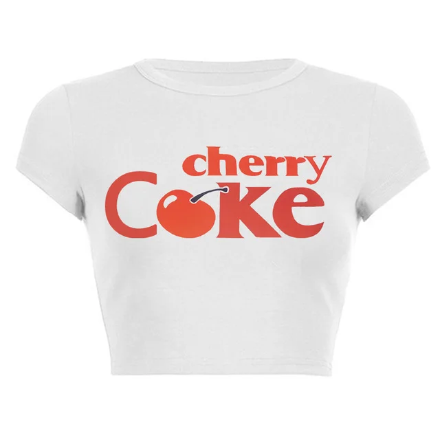 Harajuku Y2g Black Sweet Girl Slim Fit Vintage Print Pattern Clothes White - Shop at LoveMi