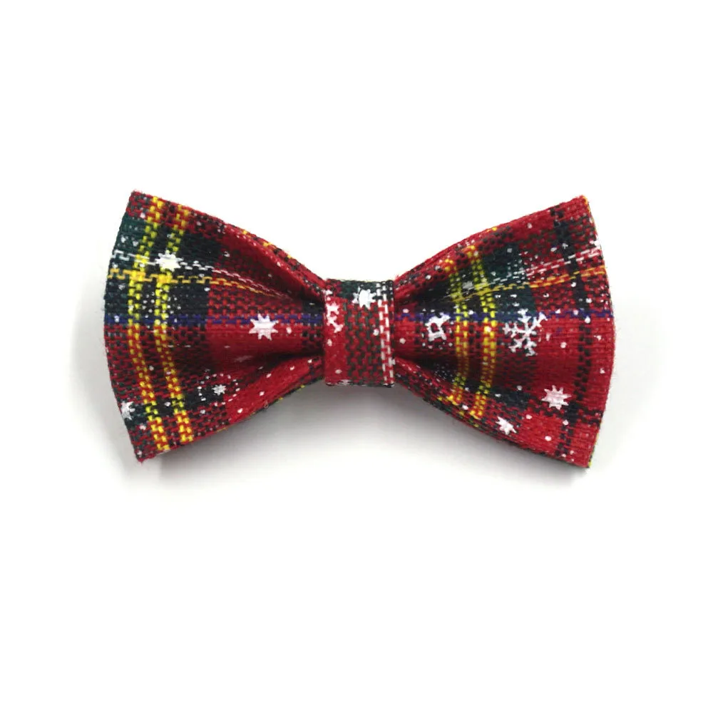 Red Christmas Pet Collar Traction Rope Bowknot Chest Back Dog Stool Bag Suit Laser Sculpture Pet Bow - Shop at LoveMi
