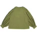 Women's Autumn Crew Neck Shirt - Fruit Green