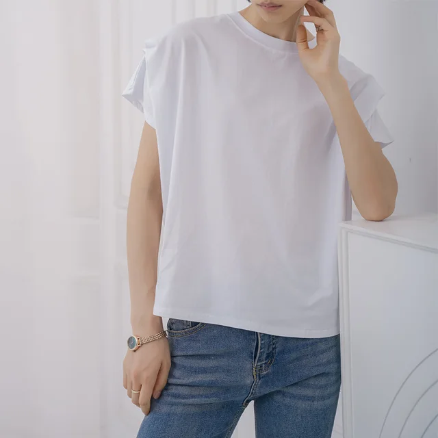 Summer Stripes T shirt Women's Cotton Loose White - Shop at LoveMi