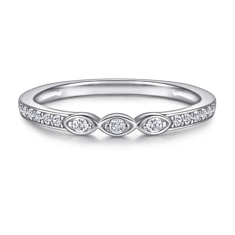 S925 Sterling Silver Women's Ring European And American Exaggerated More Than Ring Set Wear - Secondary Ring