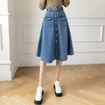 New Fashion Denim Skirt For Women - Light Blue