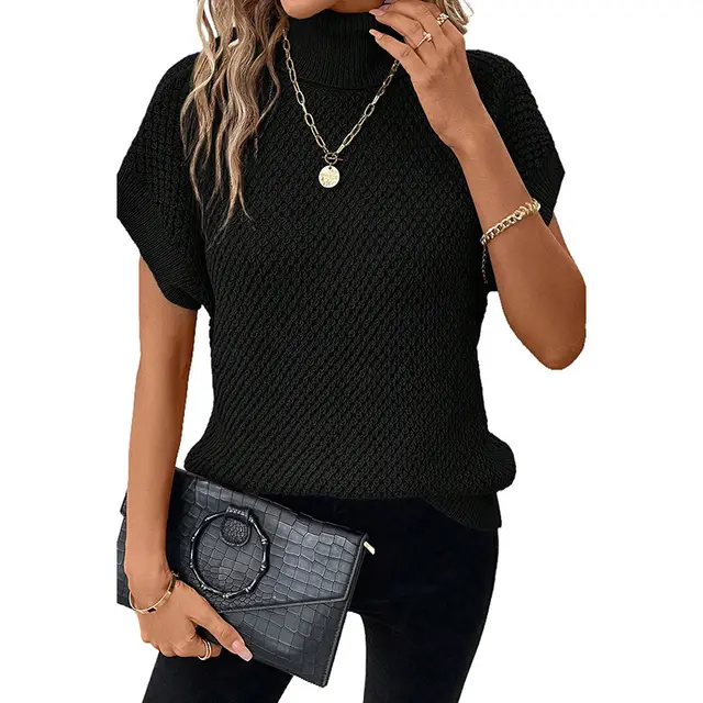New Solid Color Turtleneck Sweater For Women Lc2724435P2 - Shop at LoveMi