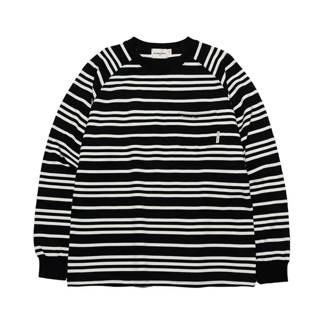 Striped Design Loose Couple Outfit Long Sleeves Black - Shop at LoveMi