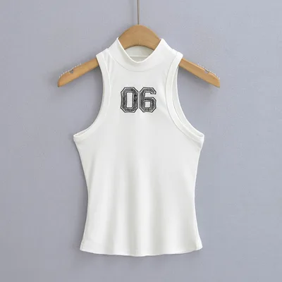 Sport Waistcoat For Women Top Drawstring Low Waisted Shorts White Vest 24152 - Shop at LoveMi