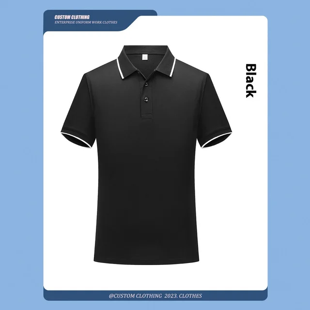 Simple Casual Stand Up Collar Quick Drying Short Sleeved Shirt Black - Shop at LoveMi