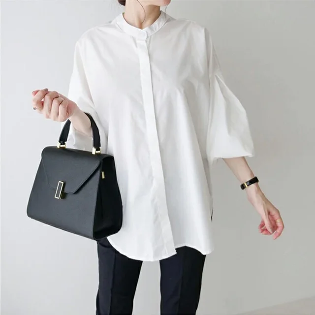 Japanese And Korean Autumn Women's Shirt High grade White - Shop at LoveMi