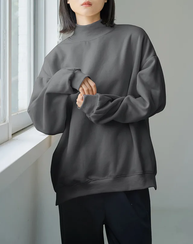 5 Colors Autumn And Winter Large Version Brushed Hoody Women's Dark Gray - Shop at LoveMi