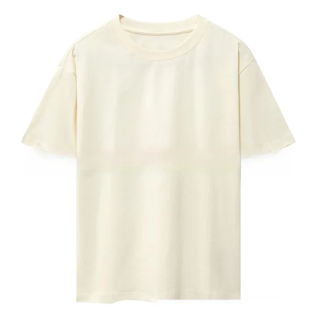 Loose Bottoming Mid length Short Sleeve Women's Summer Wear Ivory White - Shop at LoveMi