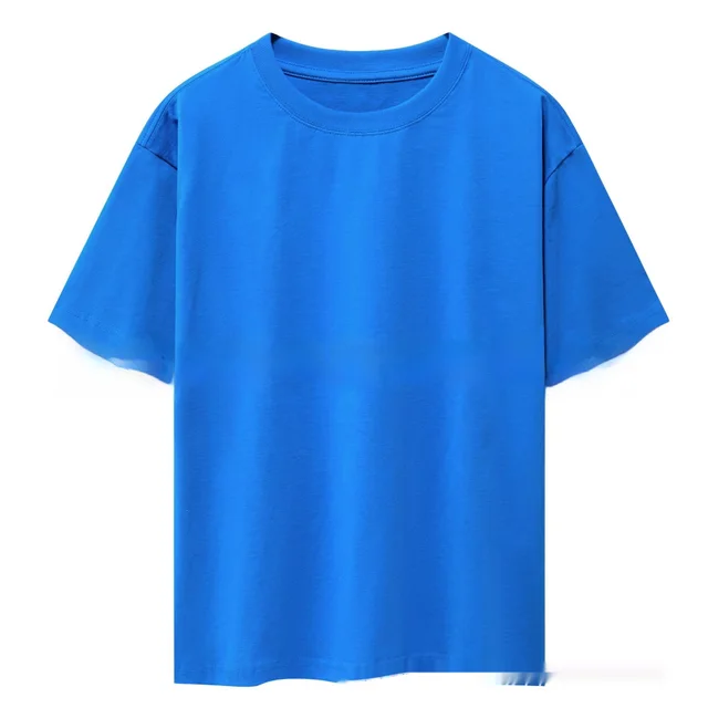 Loose Bottoming Mid length Short Sleeve Women's Summer Wear Sapphire Blue - Shop at LoveMi