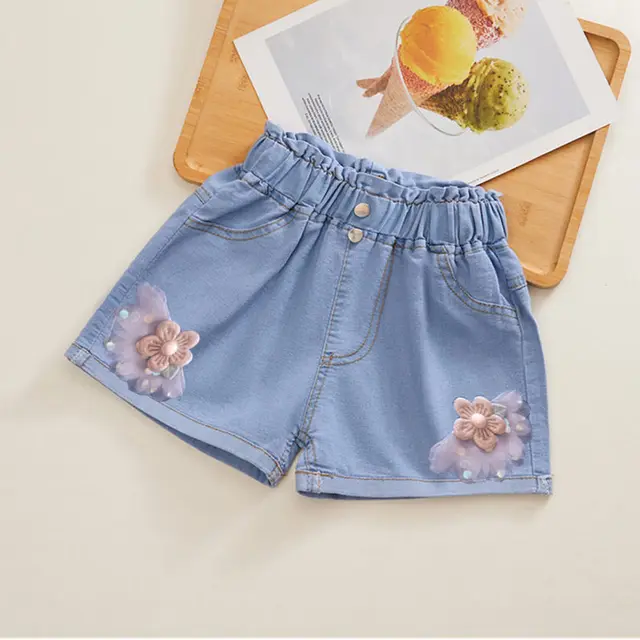 Summer Wear Fashion Thin Children's Shorts Big Flower - Shop at LoveMi