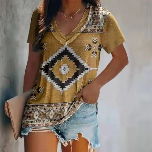 Ethnic Style Two Layers Collar Short Sleeve Sz154 - Shop at LoveMi