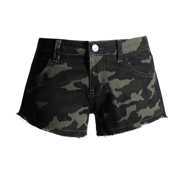 New Low Waist Camouflage Denim Super Shorts Women Denim Shorts - Shop at LoveMi