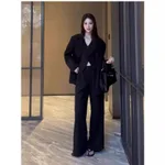 Black Coat Vest Pants