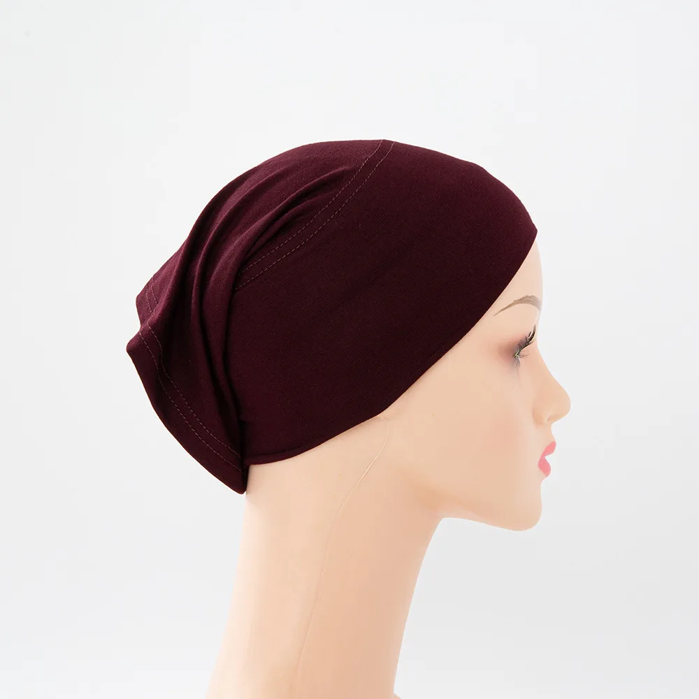 Modal Mercerized Cotton Multicolour Bottoming Hood Jersey Stretch Pile Cap - Style 6