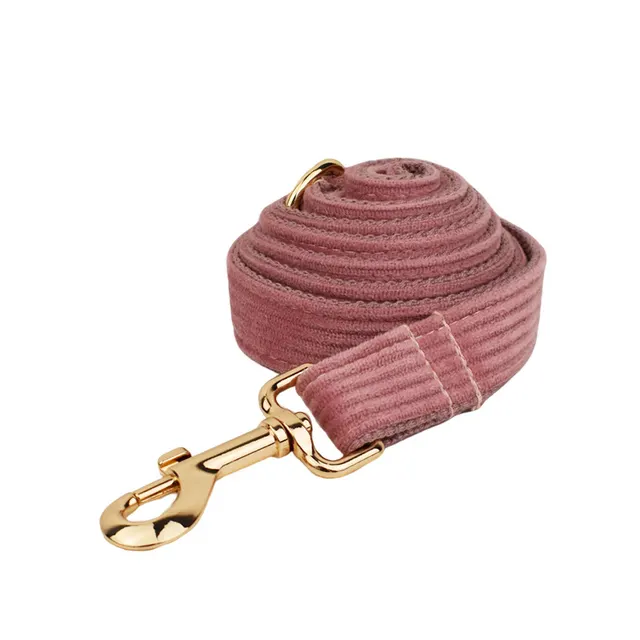 Corduroy Pet Collar Traction Rope Dog Leash - Shop at LoveMi
