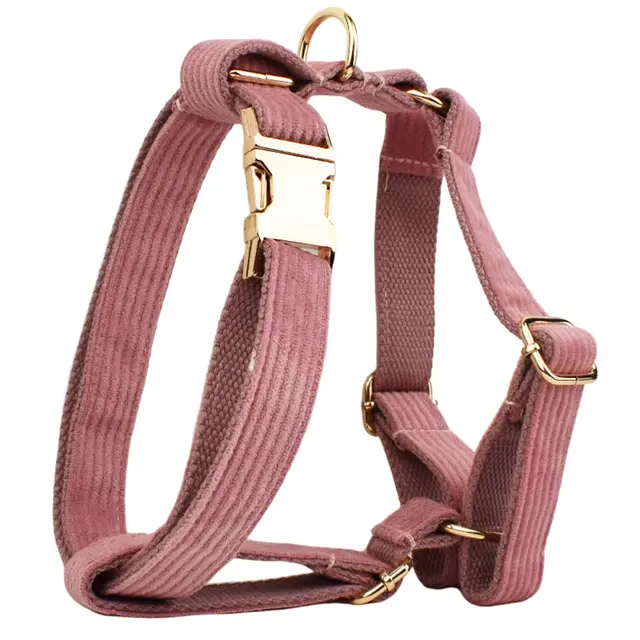 Corduroy Pet Collar Traction Rope Dog Vest - Shop at LoveMi