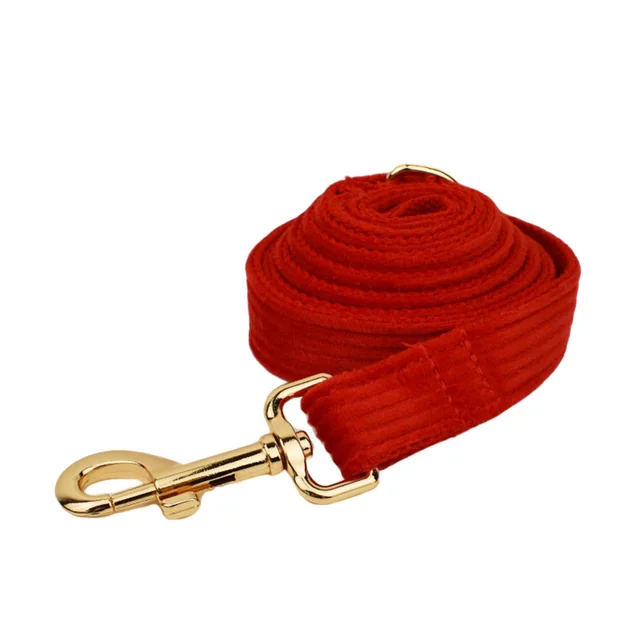 Corduroy Pet Collar Traction Rope Reddog Leash - Shop at LoveMi