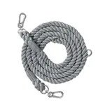 Woven Rainbow Running Dog Leash Multi-functional Hand Holding Rope Double Head - Dark Gray Silver Accessories - View 1