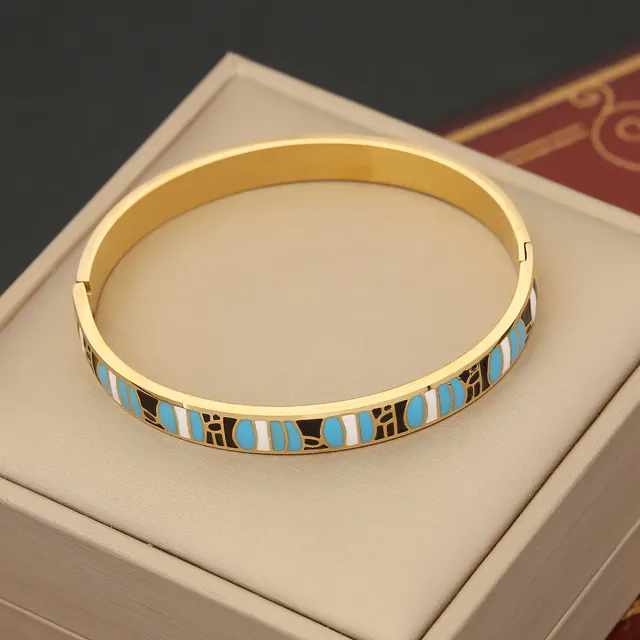 Vintage Oil Dripping Bracelet Eyes Stainless Steel 3 Style - Shop at LoveMi