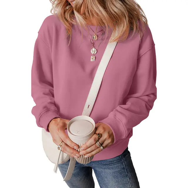New Pure Color Minimal Versatile Pullover Sweater For Women Lc25317289P1208 Color - Shop at LoveMi
