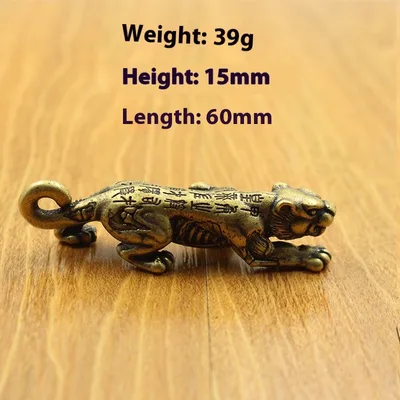 Creative Brass Tiger Talisman Desktop Ornament Tiger Character - Shop at LoveMi