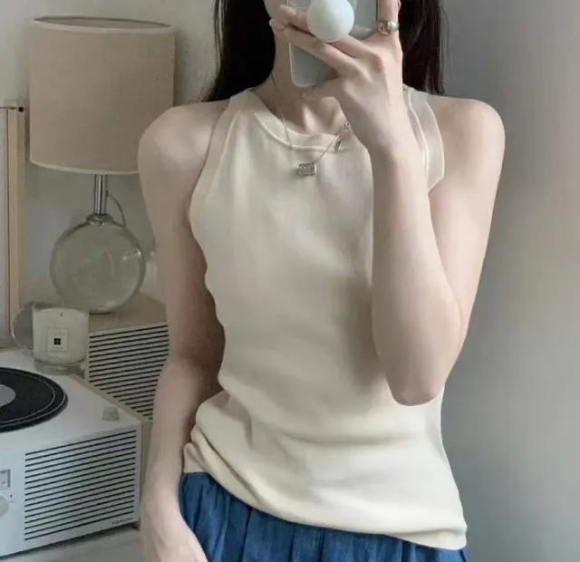 Outer Wear Sleeveless Short Outerwear Top Apricot - Shop at LoveMi