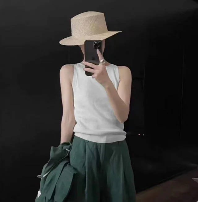 Outer Wear Sleeveless Short Outerwear Top White - Shop at LoveMi