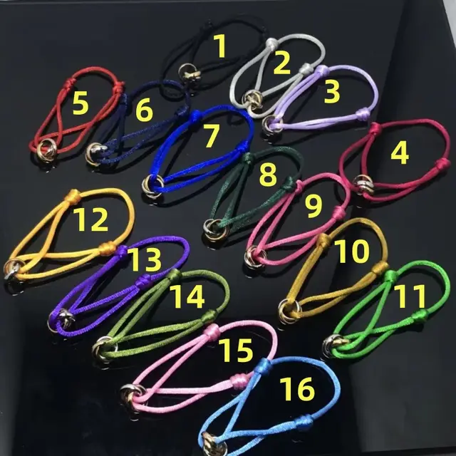 European And American Fashion Cool Titanium Steel Three ring Carrying Strap All match Three color Couple Bracelet 8 Dark Green - Shop at LoveMi
