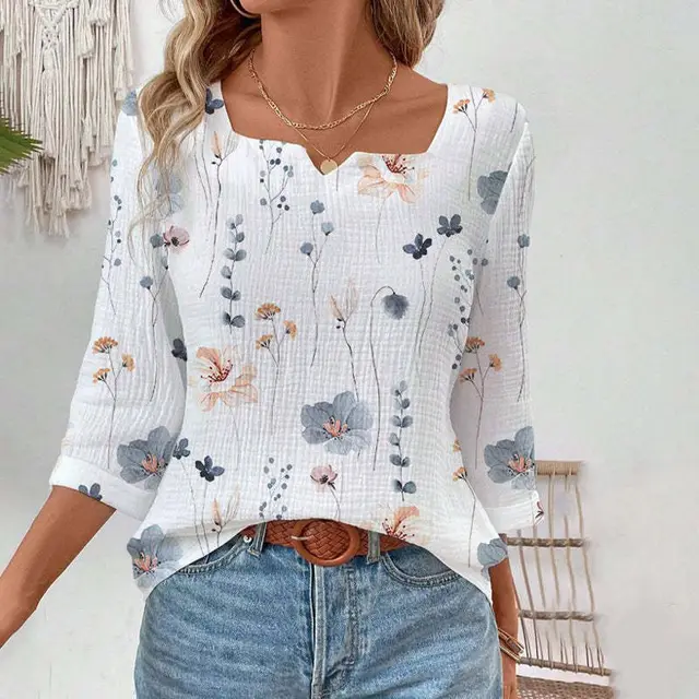 Elegant Commuter Printed Top White - Shop at LoveMi
