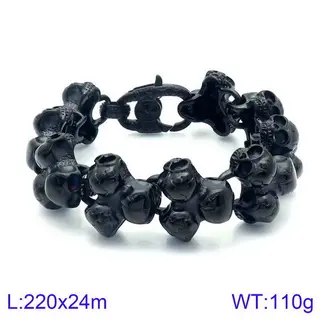 Retro Titanium Steel Bracelet Creative Style Personality - Black