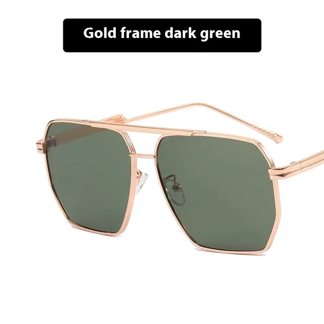 Metal Double Beam Polygonal Sunglasses As Shown In The Figure - Shop at LoveMi