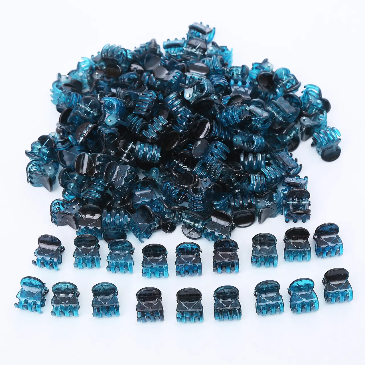 Transparent Cute Princess Hairpin Claw Clip - Blue