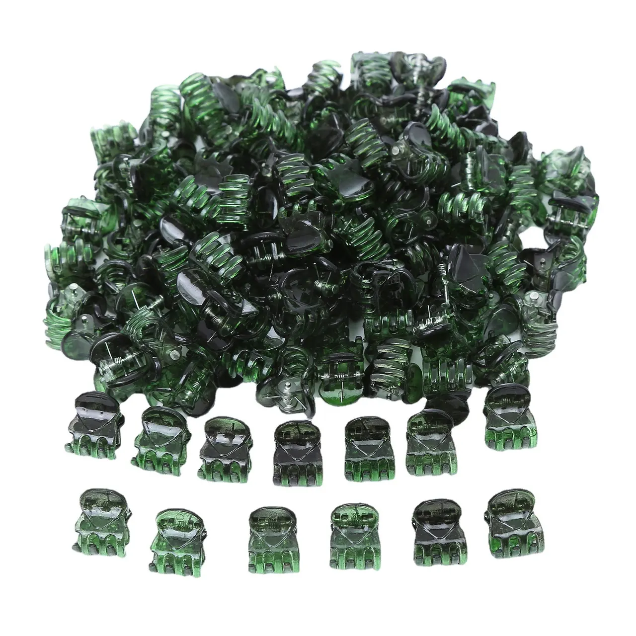 Transparent Cute Princess Hairpin Claw Clip - Green