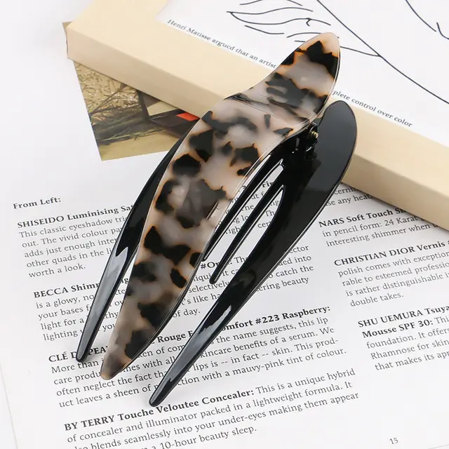 Temperament Personality Acetate Patch Hairpin Headdress Leopard Print Plus Large Size - Shop at LoveMi