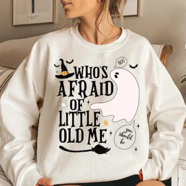 Creative Cute Letters Printed Loose Round Neck Sweater White - Shop at LoveMi
