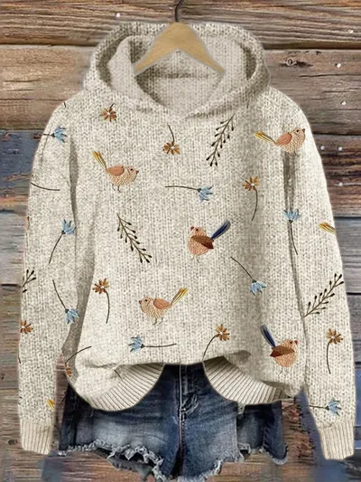 Animal Print Hooded Women's Sweater 4Style 5Xl - Shop at LoveMi