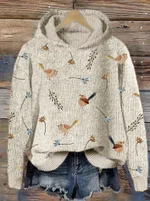 Animal Print Hooded Women's Sweater - 4Style-5Xl