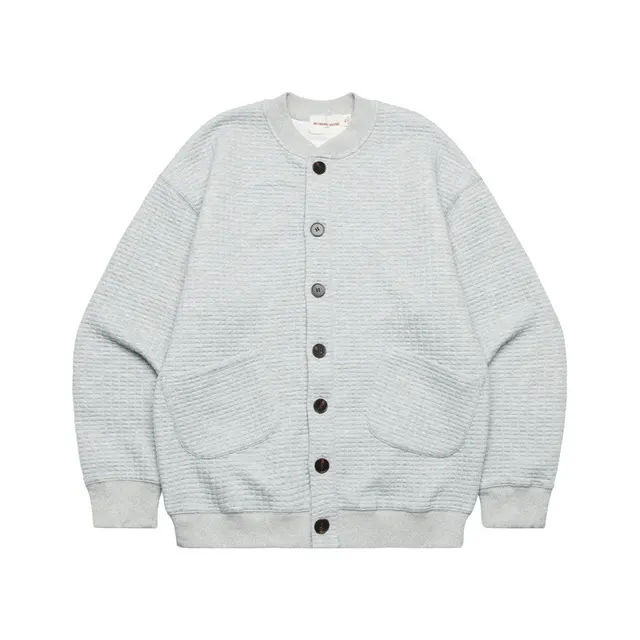 Waffle Cardigan Coat Design Loose Leisure All matching Couple Sweater Flower Gray - Shop at LoveMi