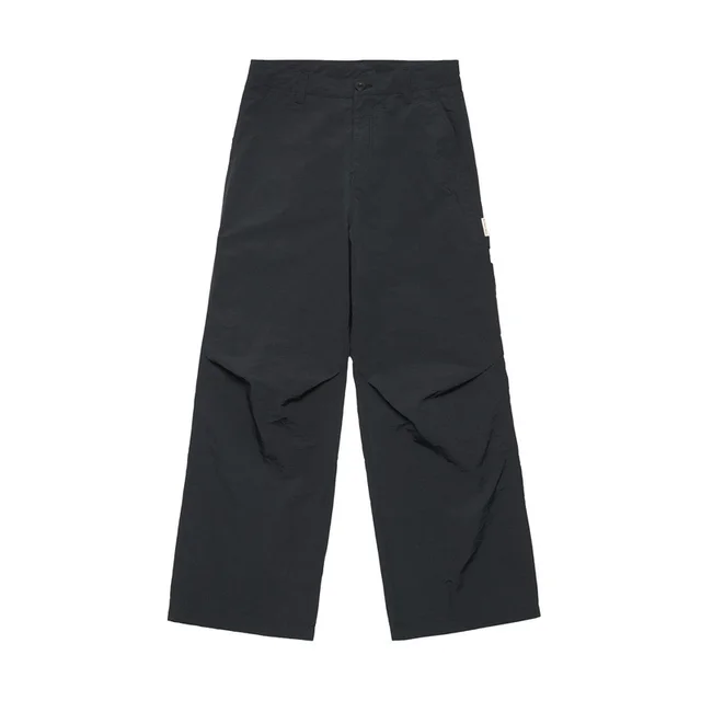 High Street Design Casual Loose Straight Trousers Black - Shop at LoveMi