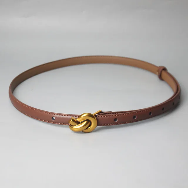 Women's Simple And Stylish Personality Decorative Belt Brown - Shop at LoveMi