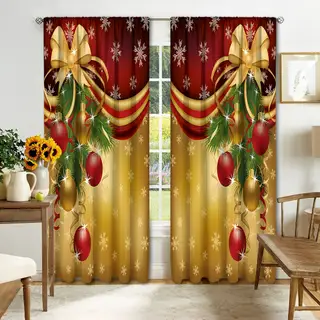 Digital Printed Christmas Curtains - Christmas Series 8