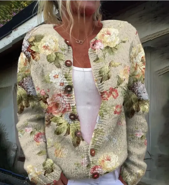 3D Digital Printing Cardigan Knitted Coat Jlkswt S3160 - Shop at LoveMi