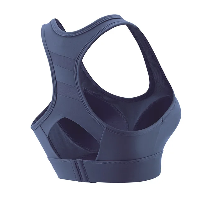 Women's High strength Sports Underwear Shockproof Running Workout Bra Dark Blue - Shop at LoveMi