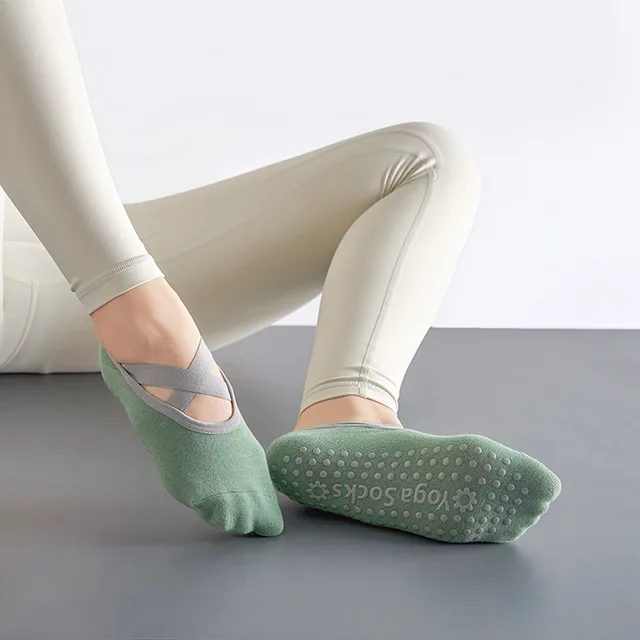 Professional Yoga Socks Women's Non slip Short Green - Shop at LoveMi
