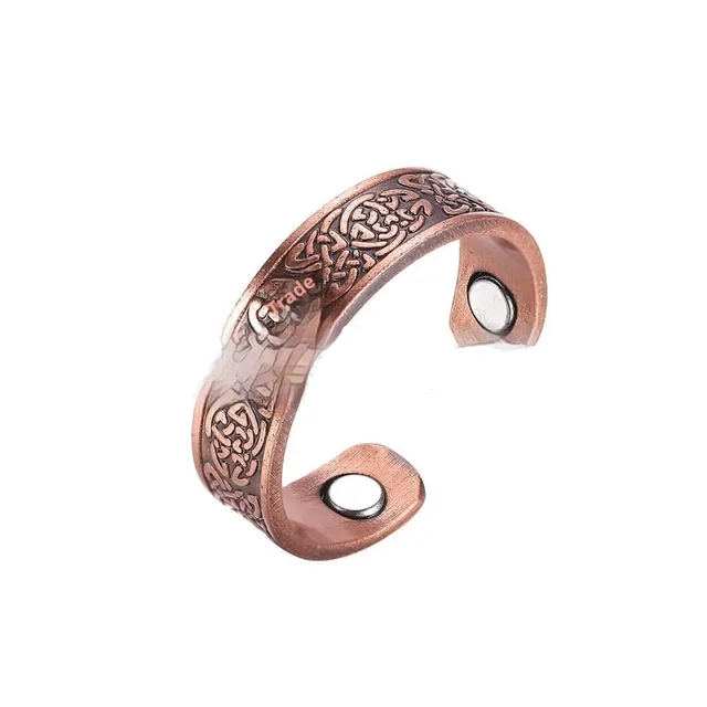 Retro Simple Fashion Red Copper Magnetic Bracelet Ring - Shop at LoveMi